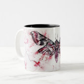 Moth Watercolor Coffee Mug (Devant gauche)