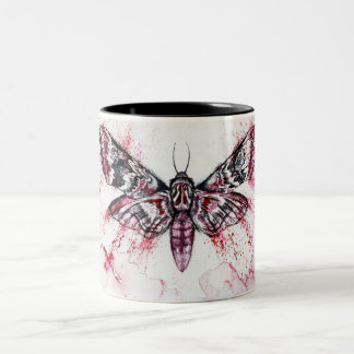 Moth Watercolor Coffee Mug Tweekleurige Koffiemok