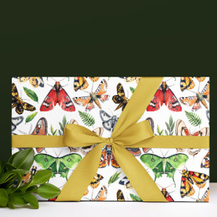 Moth-Waterverf Cadeaupapier