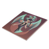 Moth woman tegeltje (Zijkant)