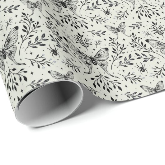 Moth Wrapping Paper Cadeaupapier (Rol Hoek)