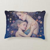 Mother and Child Art Accent Pillow Accent Kussen (Achterkant)