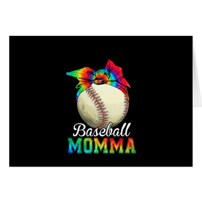 Mother Baseball Momma Birthday (Devant horizontal)