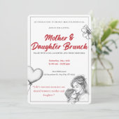 Mother Daughter Brunch Invitation (Debout devant)