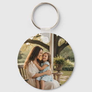 Mother daughter love photo mothers day family gift sleutelhanger