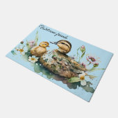 Mother Duck and Duckling Deurmat (Schuin)