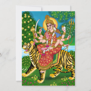 Mother Durga Wenskaart Bedankkaart