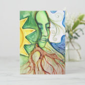 Mother Earth Gaia Goddess  Kaart (Staand voorkant)