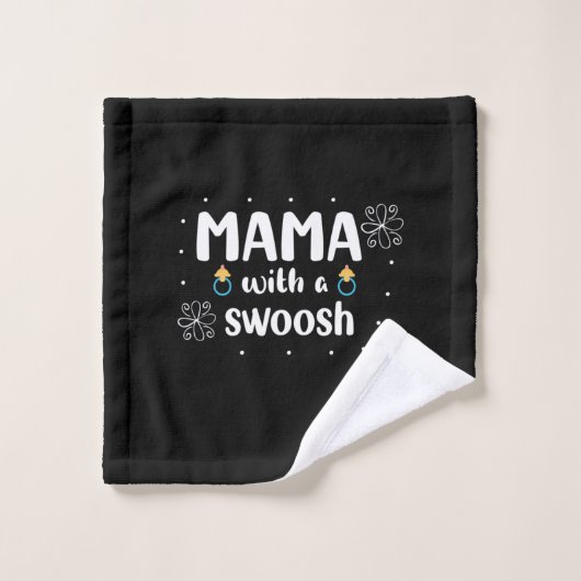 Mother Gift Mama With A Swoosh (Gant de toilette)