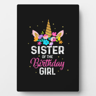 Mother Gift Sister Of The Birthday Girl Birthday Fotoplaat