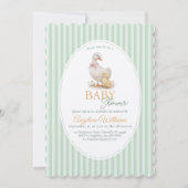 Mother Goose and Gosling Baby Shower Invitation (Devant)