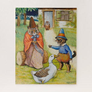 Mother Goose at Home by Louis Wain Legpuzzel