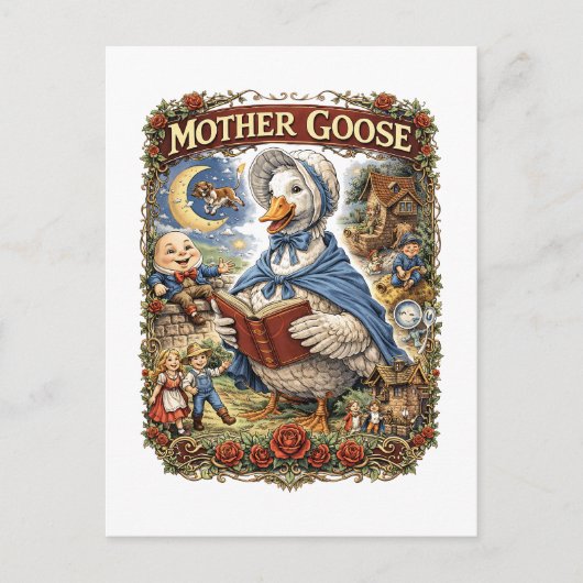 Mother Goose Briefkaart (Voorkant)
