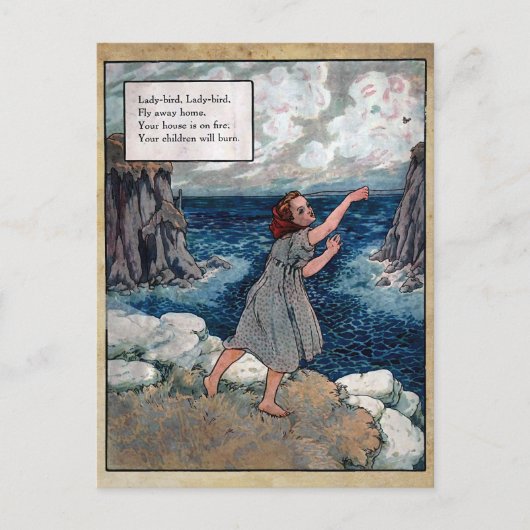 mother goose nursery rhymes 5 briefkaart (Voorkant)