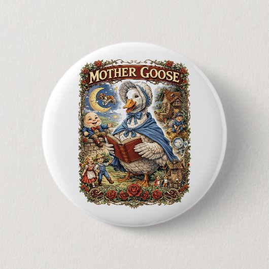 Mother Goose Ronde Button 5,7 Cm (Voorkant)