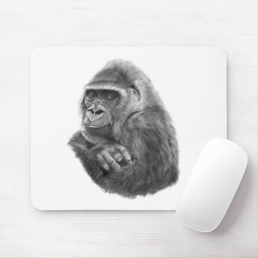Mother gorilla Mouse Pad 母ゴリラのマウスパッド Muismat (Met muis)