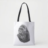 Mother gorilla tote bag 母ゴリラのトートバッグ (Voorkant)