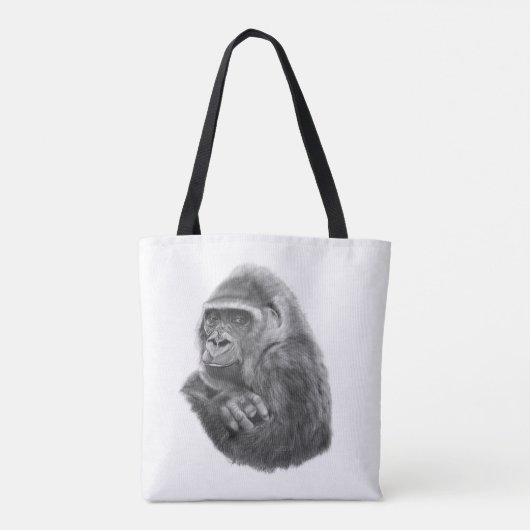 Mother gorilla tote bag 母ゴリラのトートバッグ (Achterkant)