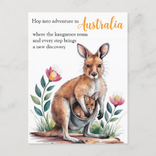 Mother Kangaroo Briefkaart