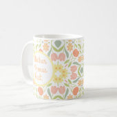 Mother Knows Best Floral Mother's day Gift Mug (Devant gauche)