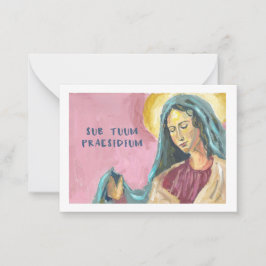 Mother Mary prayer card Notitiekaartje