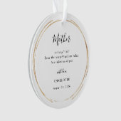 Mother/Mum Of The Bride Keepsake Ornament (devant)