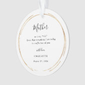 Mother/Mum Of The Bride Keepsake Ornament (devant)