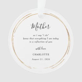 Mother/Mum Of The Bride Keepsake Ornament