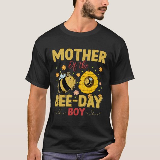 Mother Of Bee Day Boy Fun Beekeeper Beekeeping Hon T-shirt (Voorkant)