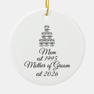 Mother of Groom Gift, Custom Gift for Mother of  Keramisch Ornament