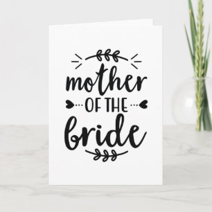 Mother of the bride kaart