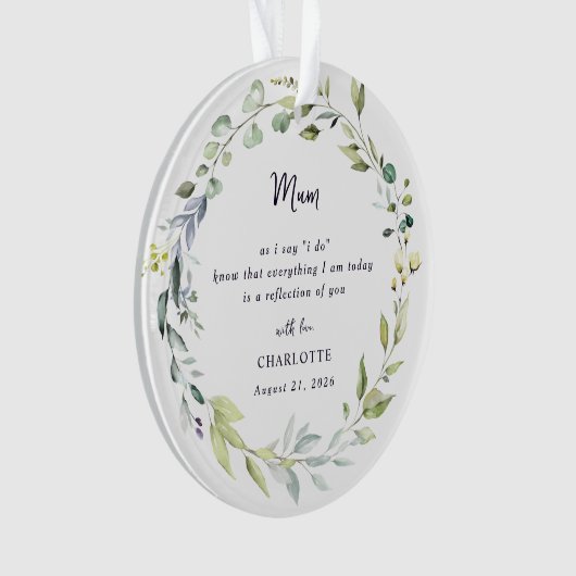 Mother Of The Bride Keepsake Ornament (devant)