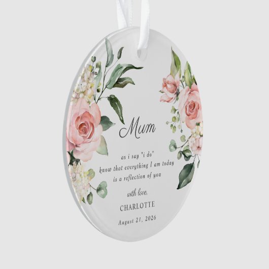Mother Of The Bride Keepsake Ornament (devant)