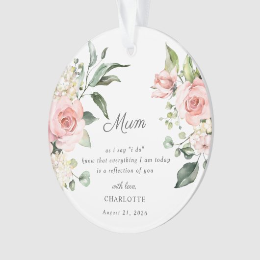 Mother Of The Bride Keepsake Ornament (voorkant)
