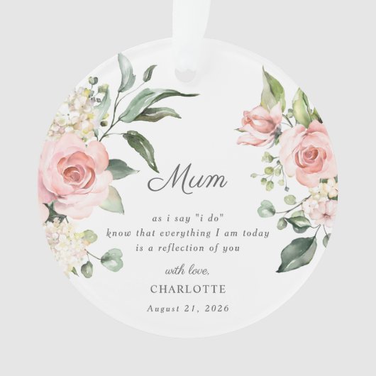 Mother Of The Bride Keepsake Ornament (voorkant)