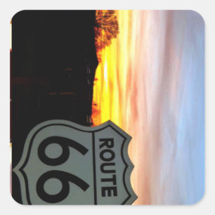 Mother Road Magie Vierkante Sticker