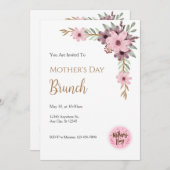 Mother´s Day Brunch Invitation Kaart (Voorkant / Achterkant)