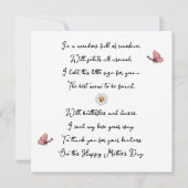 Mother’s Day Card with Child Illustration  (Achterkant)