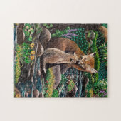 "Mother’s Love" Fox Puzzle 2 (Horizontal)