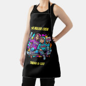  Mother Son Skater Black Graffiti Apron Schort (Insitu)