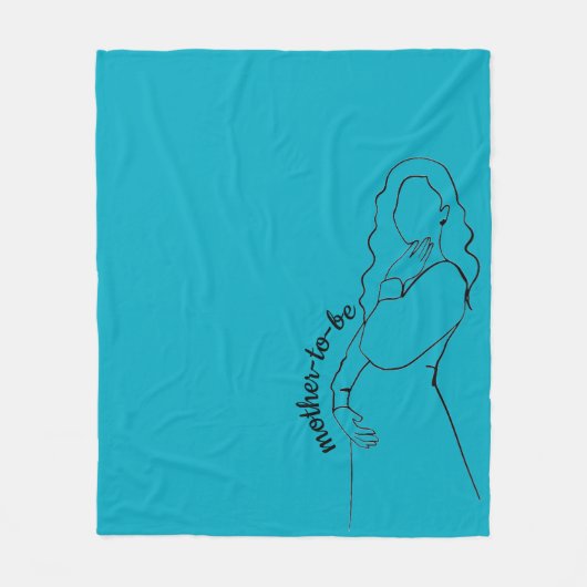 Mother-to-be Fleece Deken (Voorkant)