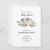 Mother-to-Bee Baby Shower Invitation White (Devant)