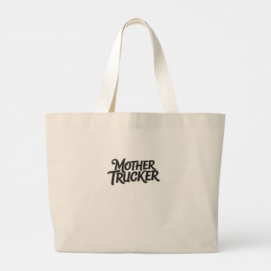 Mother Trucker Grote Tote Bag (Achterkant)