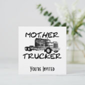 MOTHER TRUCKER - ZWART EN WITTE KAART (Staand voorkant)