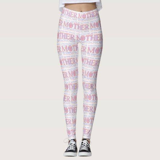 Mother WordArt Leggings (Voorkant)