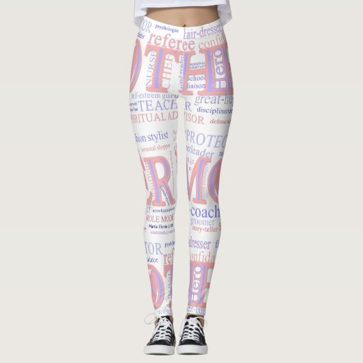 Mother WordArt Leggings (Voorkant)