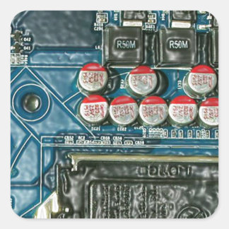 Motherboard Art.jpg Vierkante Sticker