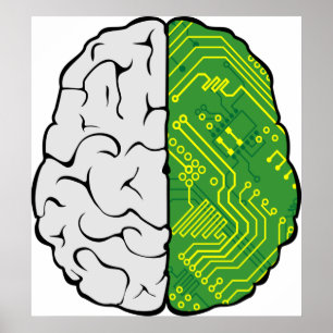 Motherboard Brain Poster