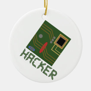 Motherboard Hacker Keramisch Ornament