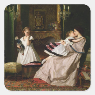 Motherly Love Vierkante Sticker